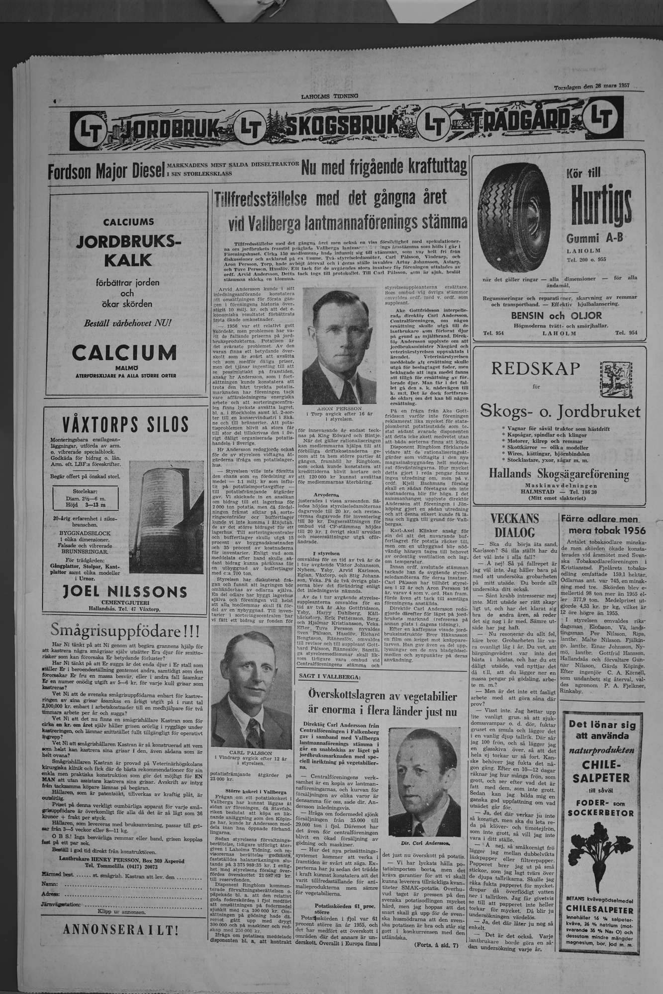 Laholms Tidning Torsdag 28 mars 1957, sida 4