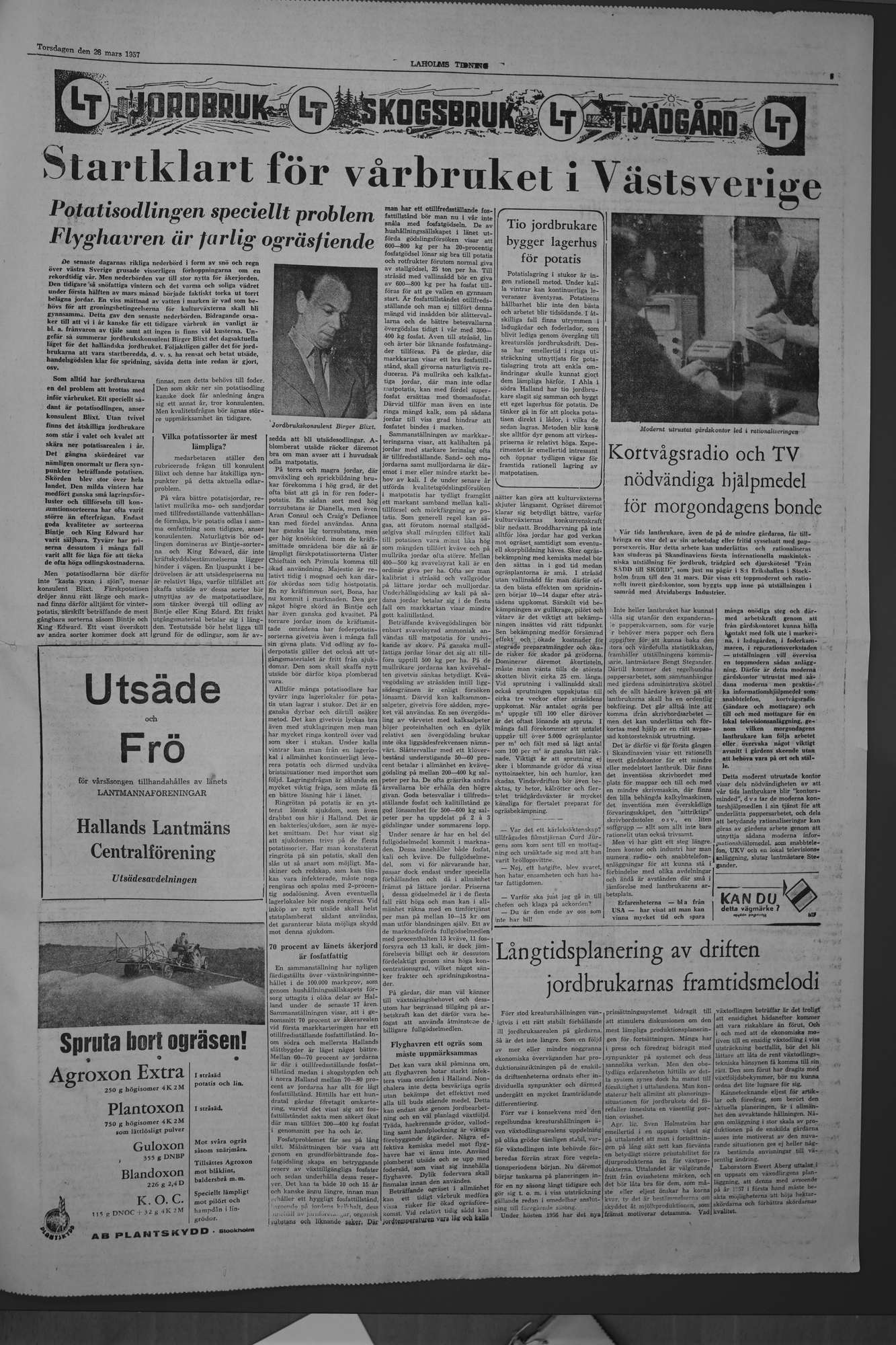 Laholms Tidning Torsdag 28 mars 1957, sida 5