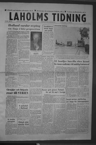 Förstasidan, Torsdag 29 augusti 1957
