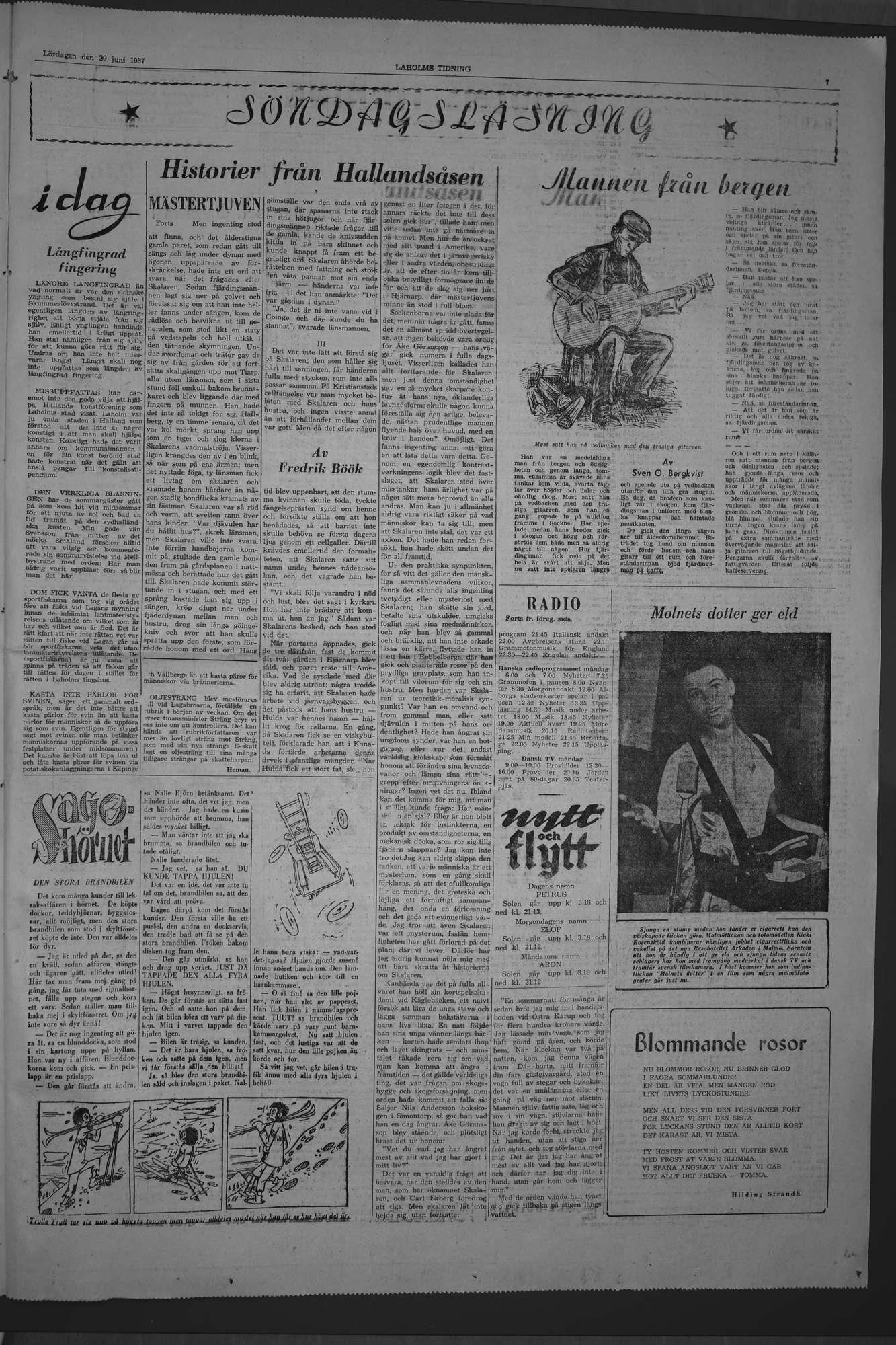 Laholms Tidning Lördag 29 juni 1957, sida 7