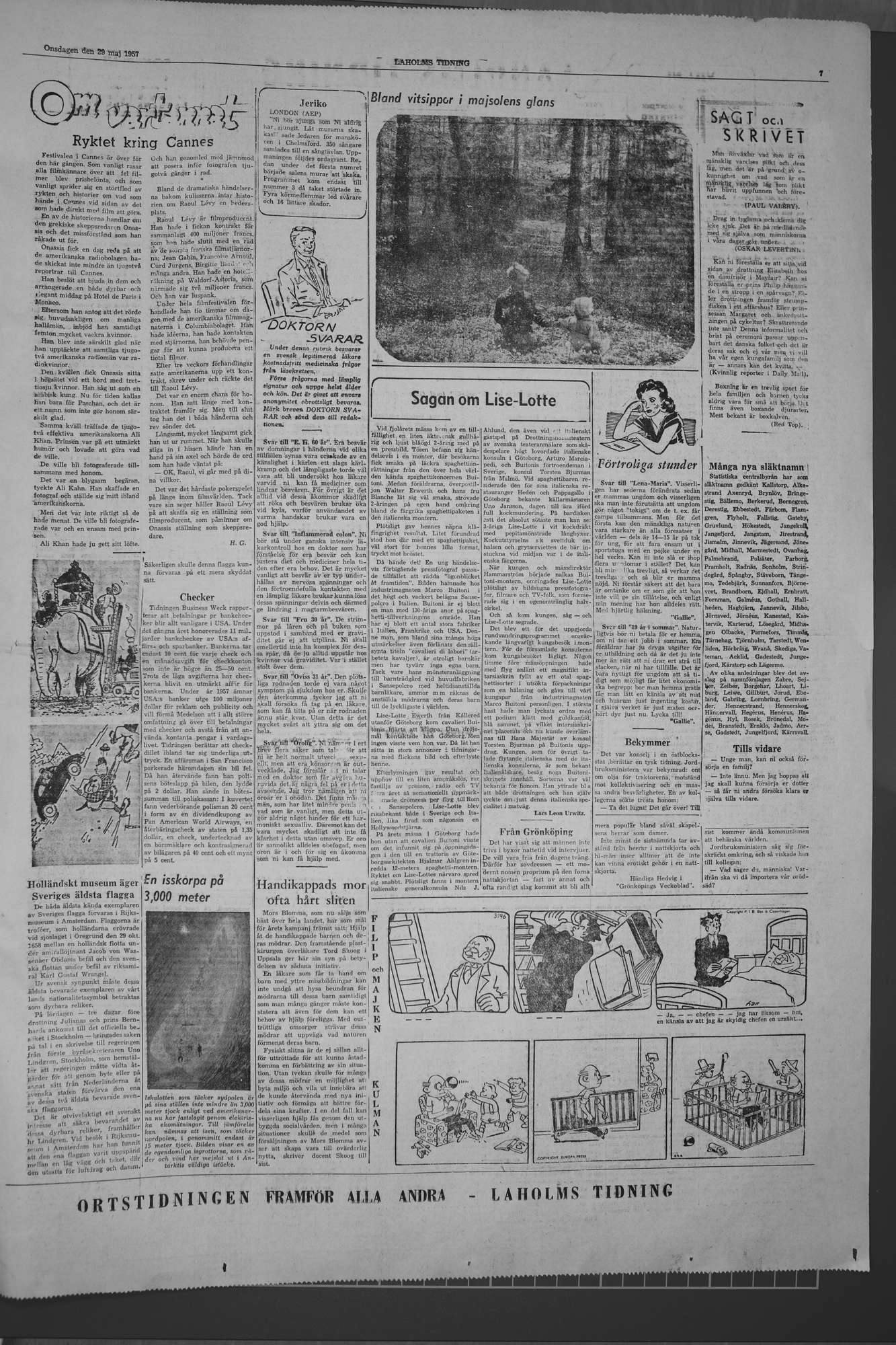 Laholms Tidning Onsdag 29 maj 1957, sida 7
