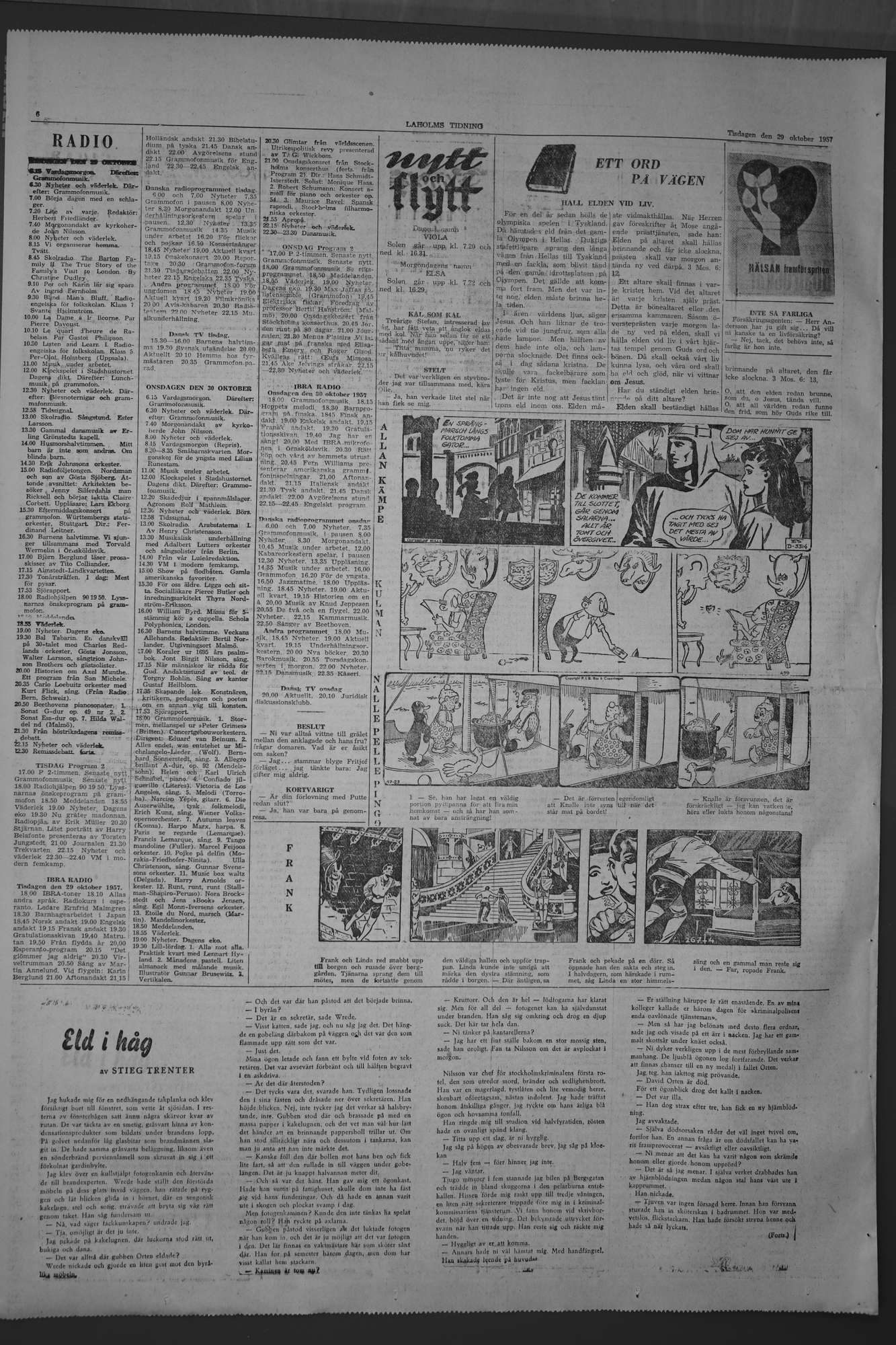 Laholms Tidning Tisdag 29 oktober 1957, sida 6