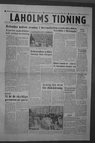 Förstasidan, Onsdag 3 april 1957