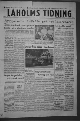 Förstasidan, Lördag 3 augusti 1957
