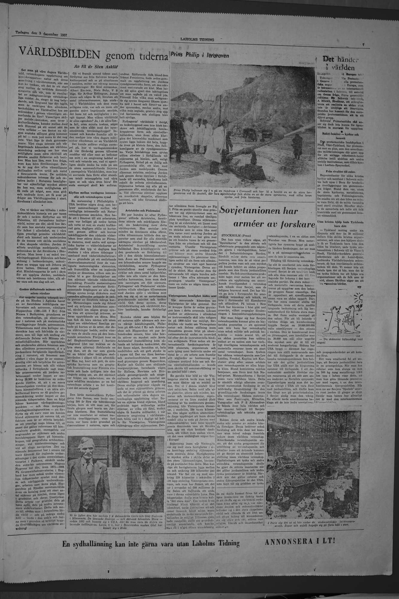 Laholms Tidning Tisdag 3 december 1957, sida 7