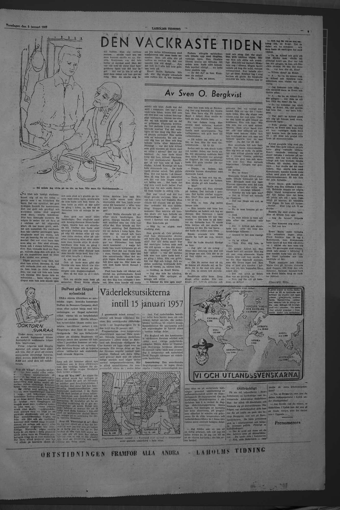 Laholms Tidning Torsdag 3 januari 1957, sida 7