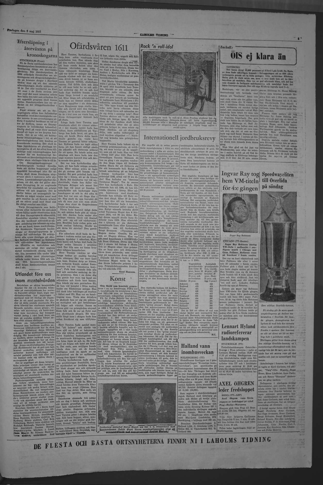 Laholms Tidning Fredag 3 maj 1957, sida 5