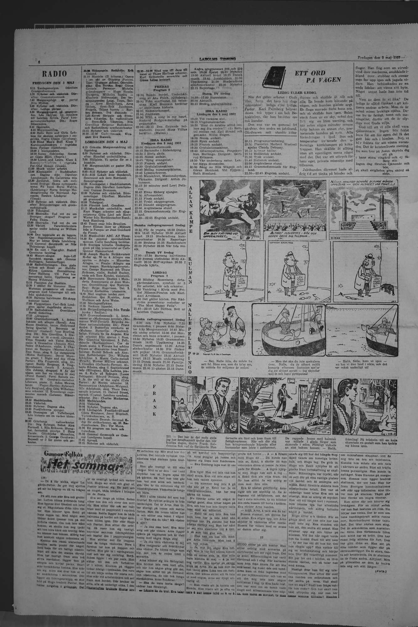 Laholms Tidning Fredag 3 maj 1957, sida 6