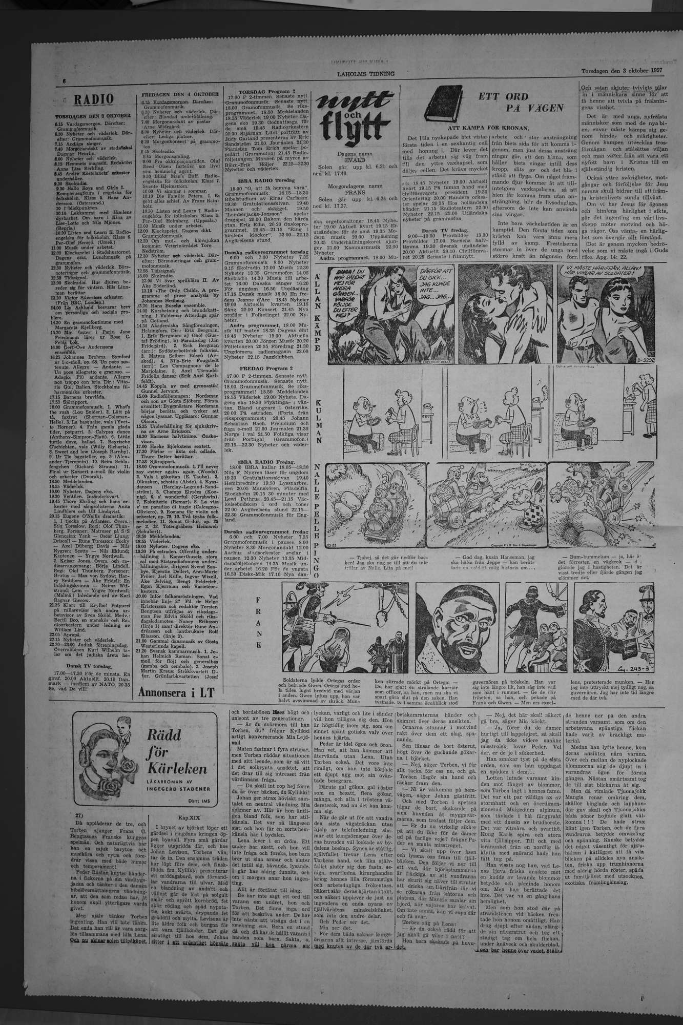 Laholms Tidning Torsdag 3 oktober 1957, sida 6