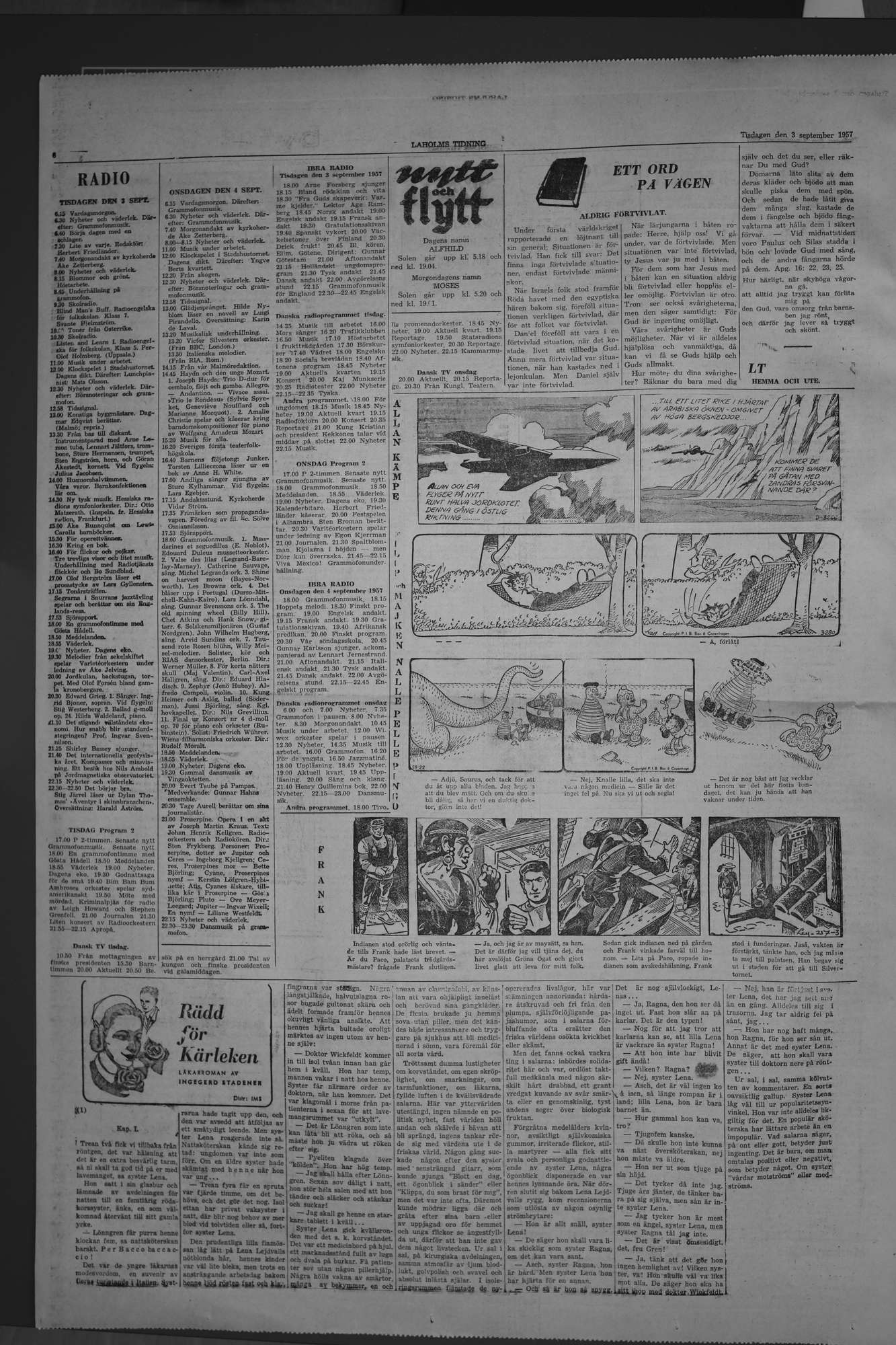Laholms Tidning Tisdag 3 september 1957, sida 6