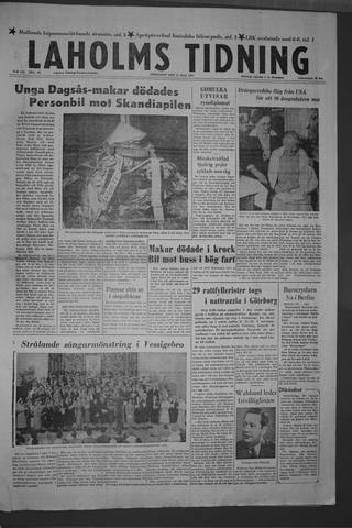 Förstasidan, Fredag 31 maj 1957