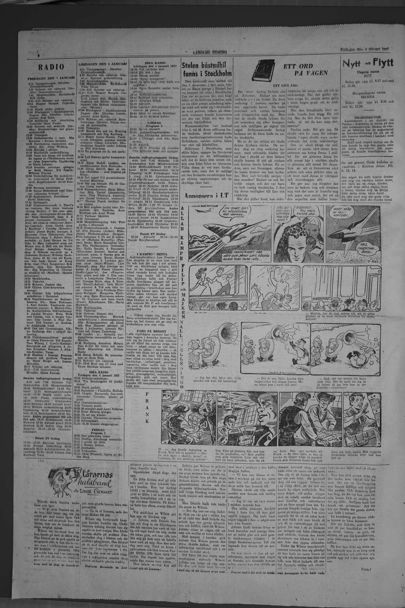 Laholms Tidning Fredag 4 januari 1957, sida 6