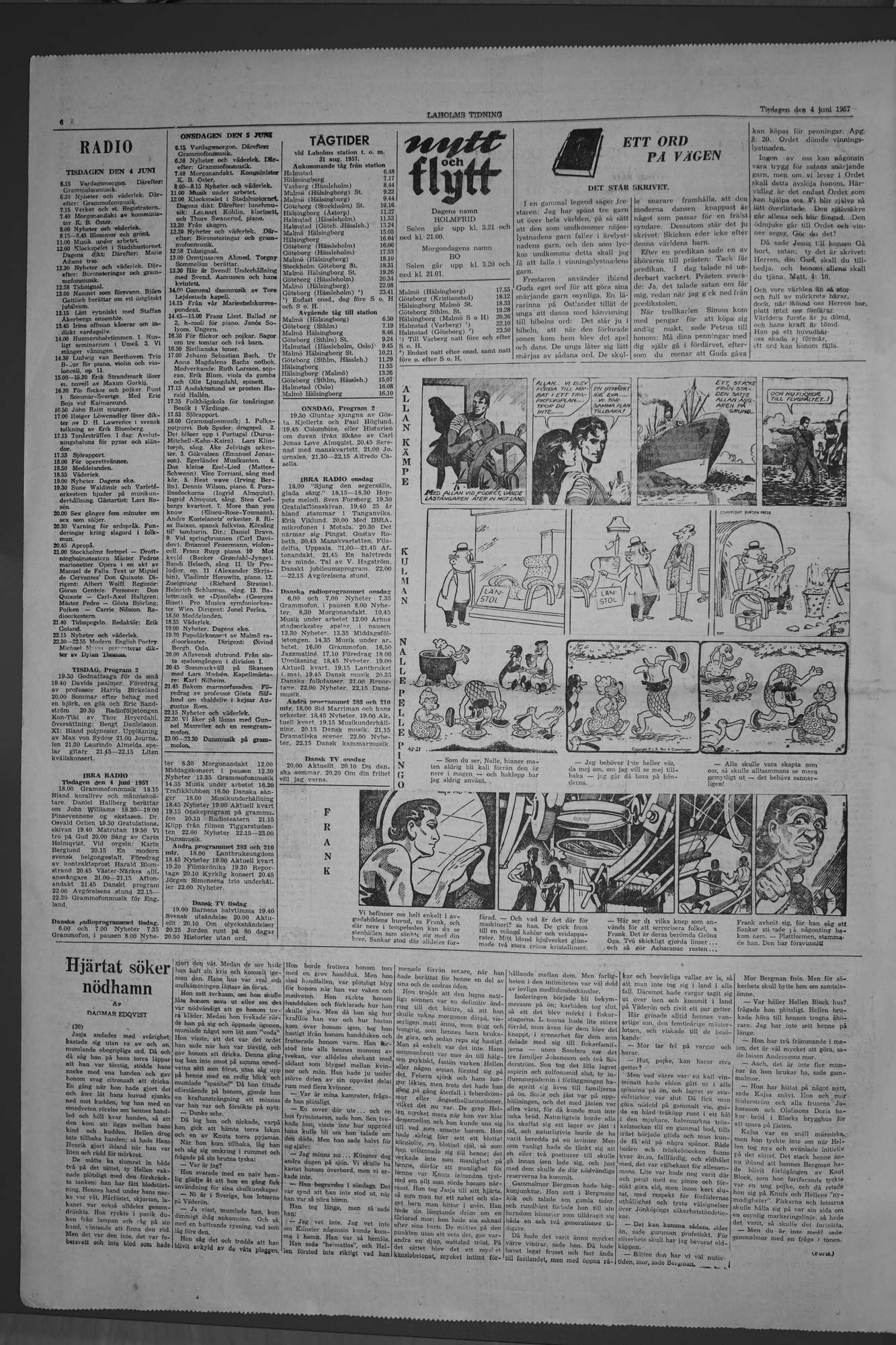 Laholms Tidning Tisdag 4 juni 1957, sida 6