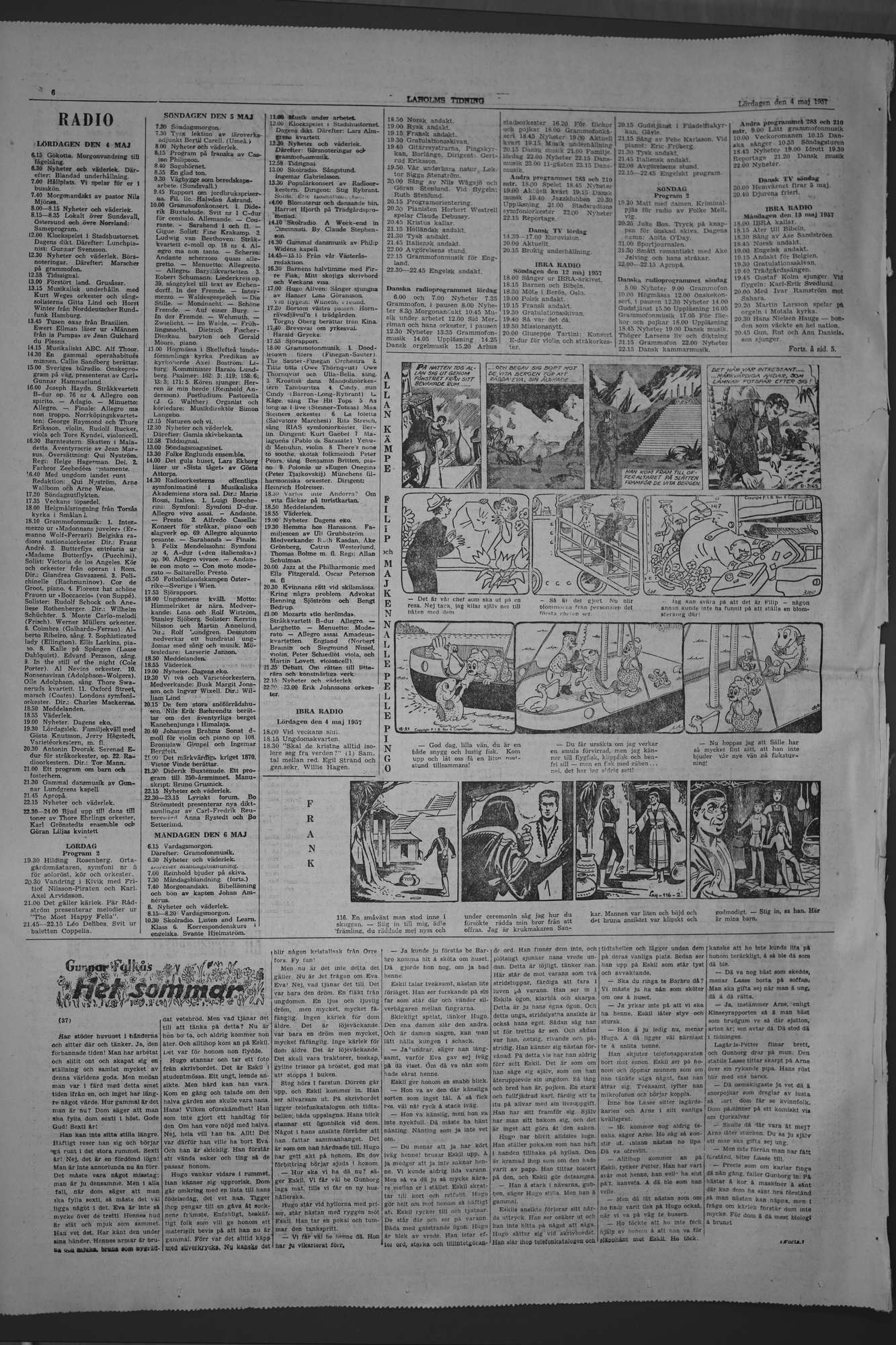 Laholms Tidning Lördag 4 maj 1957, sida 6