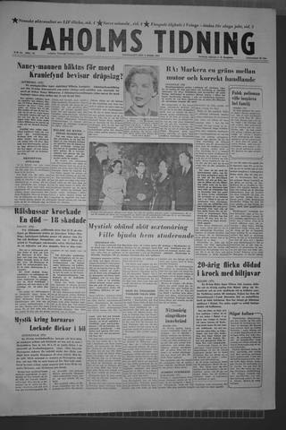 Förstasidan, Måndag 4 mars 1957