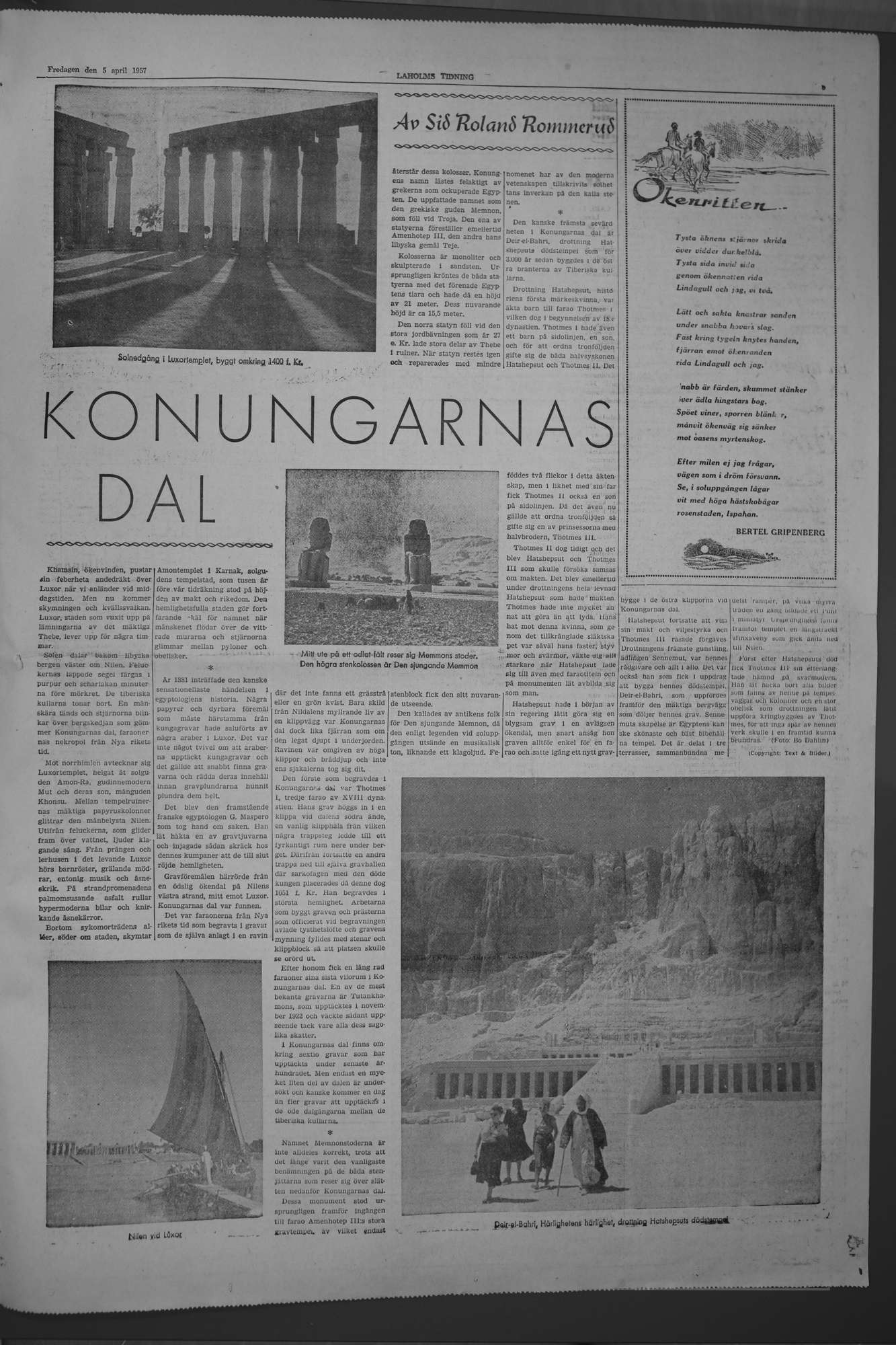 Laholms Tidning Fredag 5 april 1957, sida 5