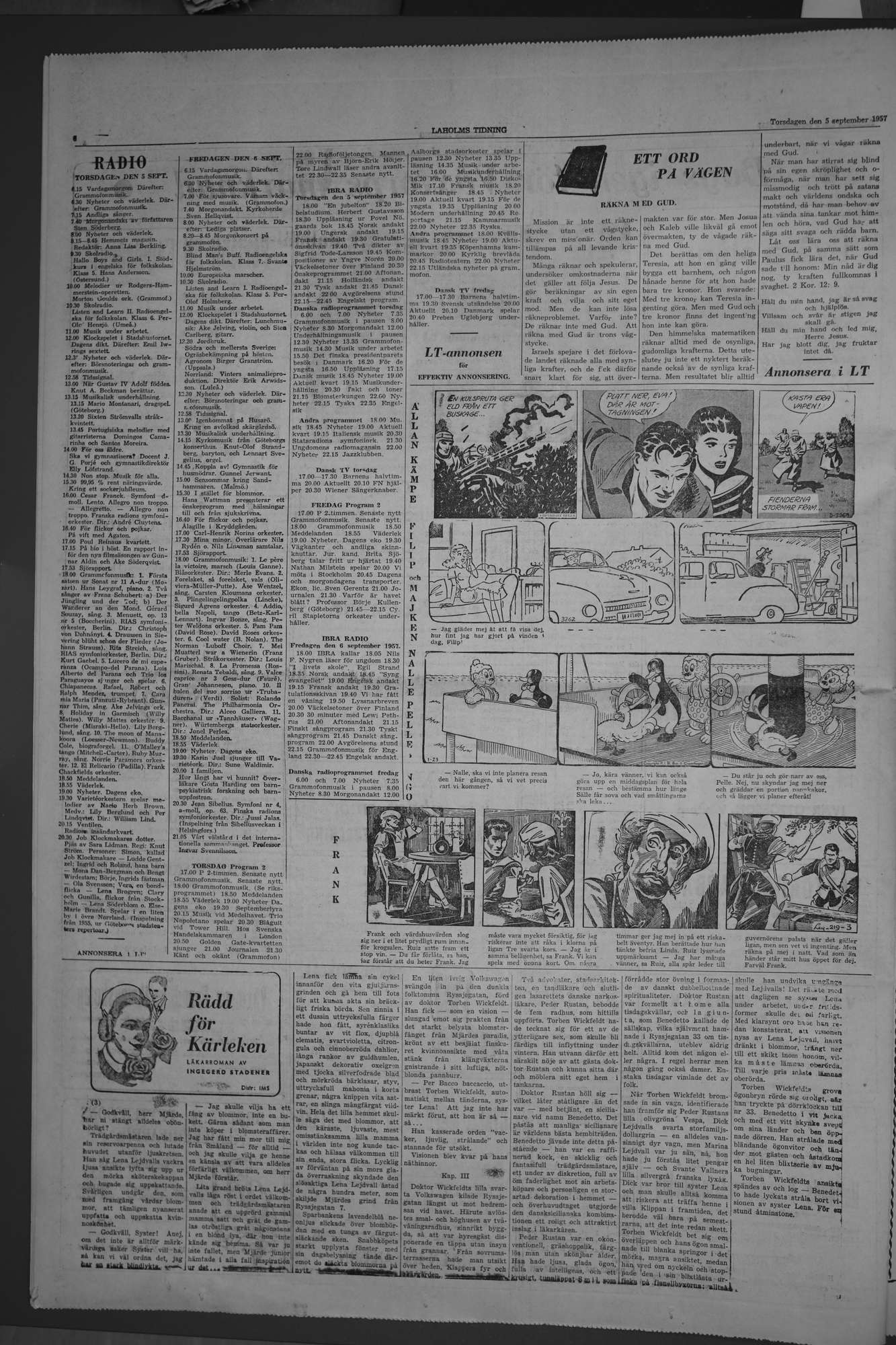 Laholms Tidning Torsdag 5 september 1957, sida 6