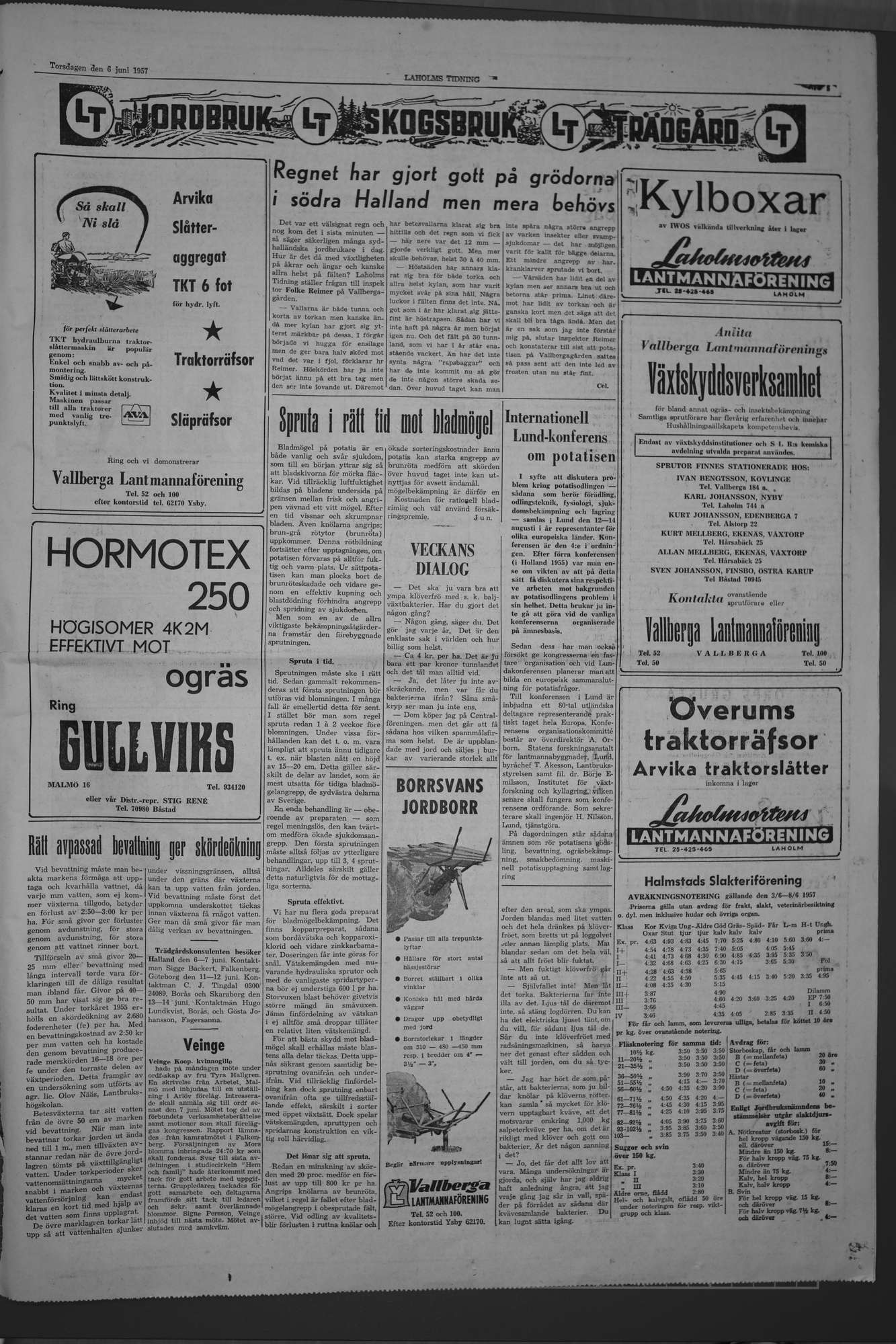 Laholms Tidning Torsdag 6 juni 1957, sida 5