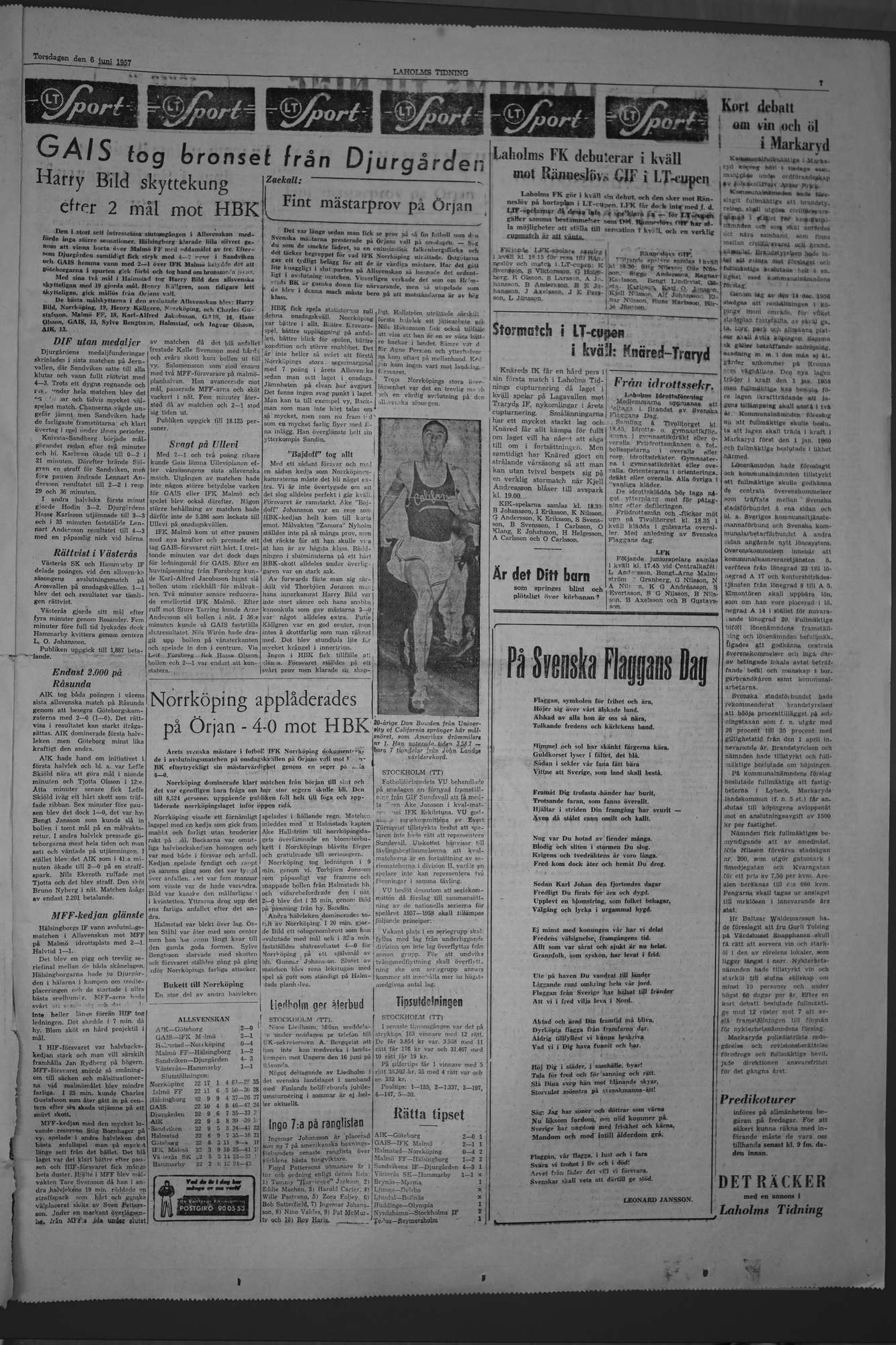 Laholms Tidning Torsdag 6 juni 1957, sida 7