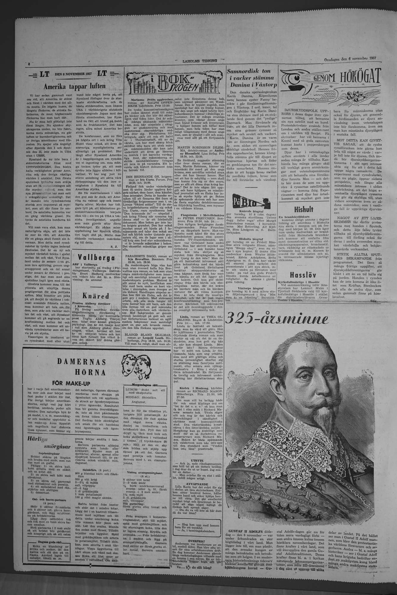Laholms Tidning Onsdag 6 november 1957, sida 4