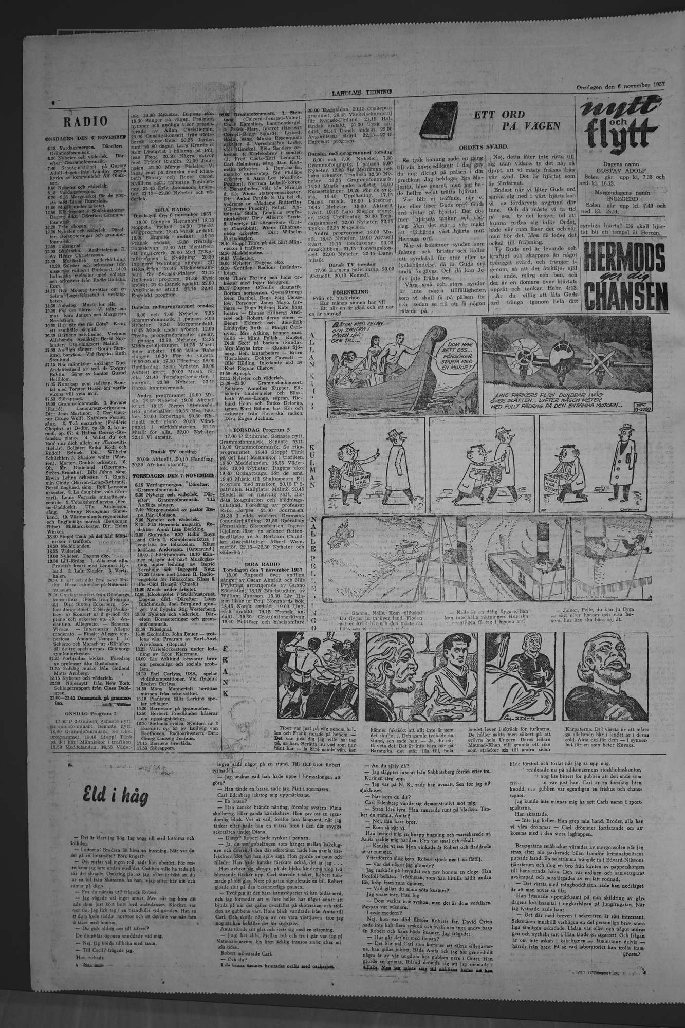 Laholms Tidning Onsdag 6 november 1957, sida 6