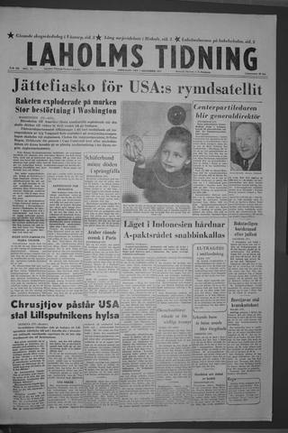 Förstasidan, Lördag 7 december 1957