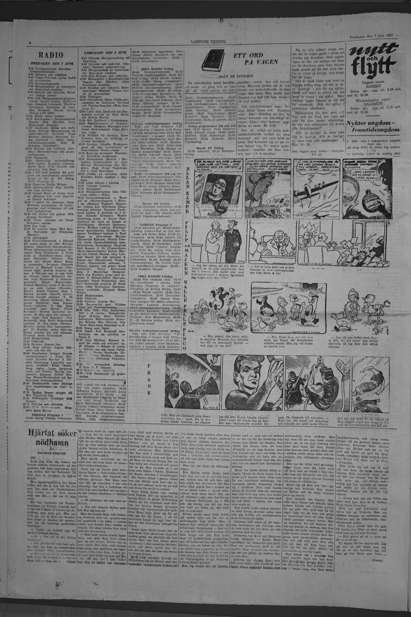 Laholms Tidning Fredag 7 juni 1957, sida 6