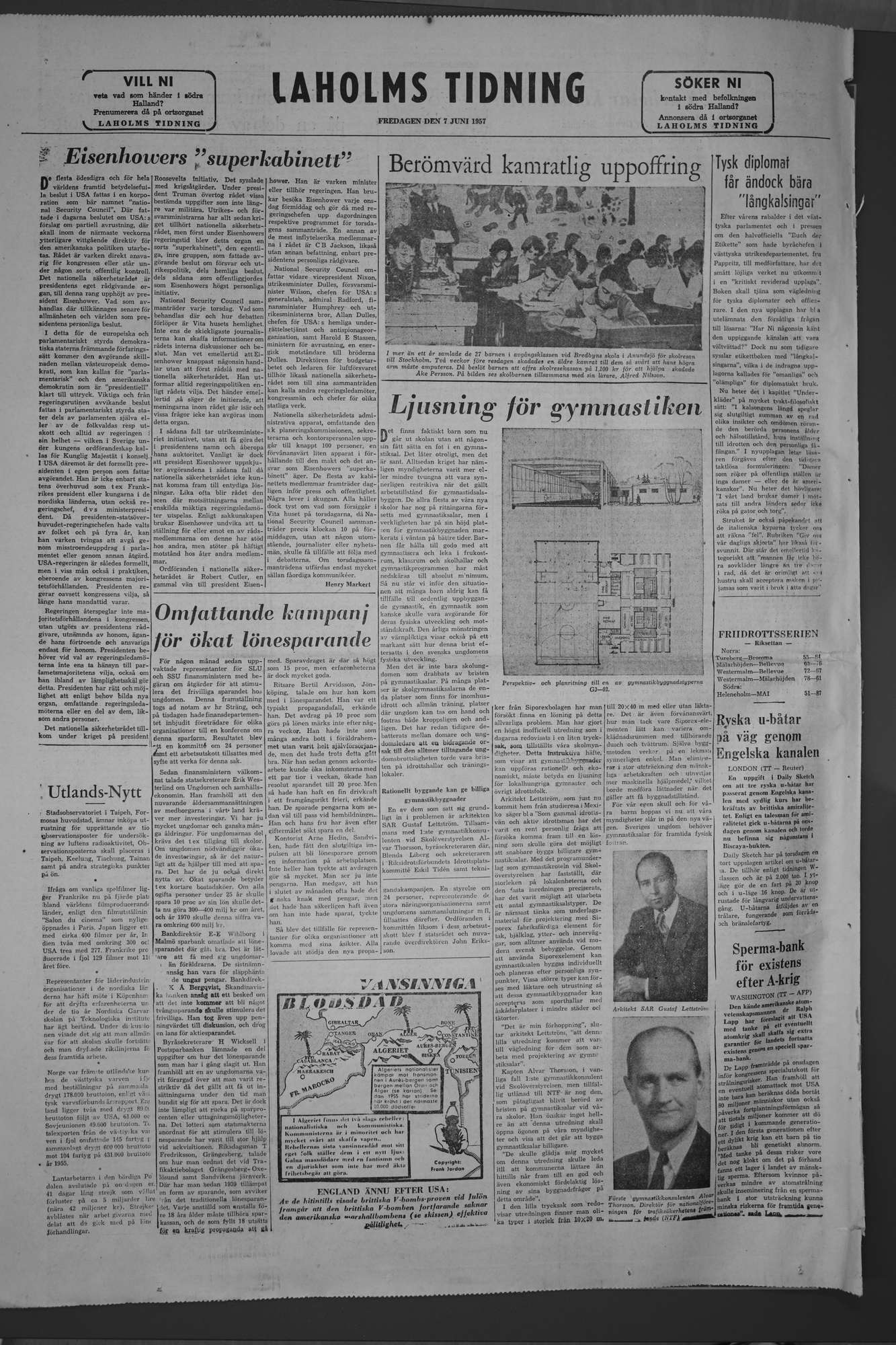 Laholms Tidning Fredag 7 juni 1957, sida 8