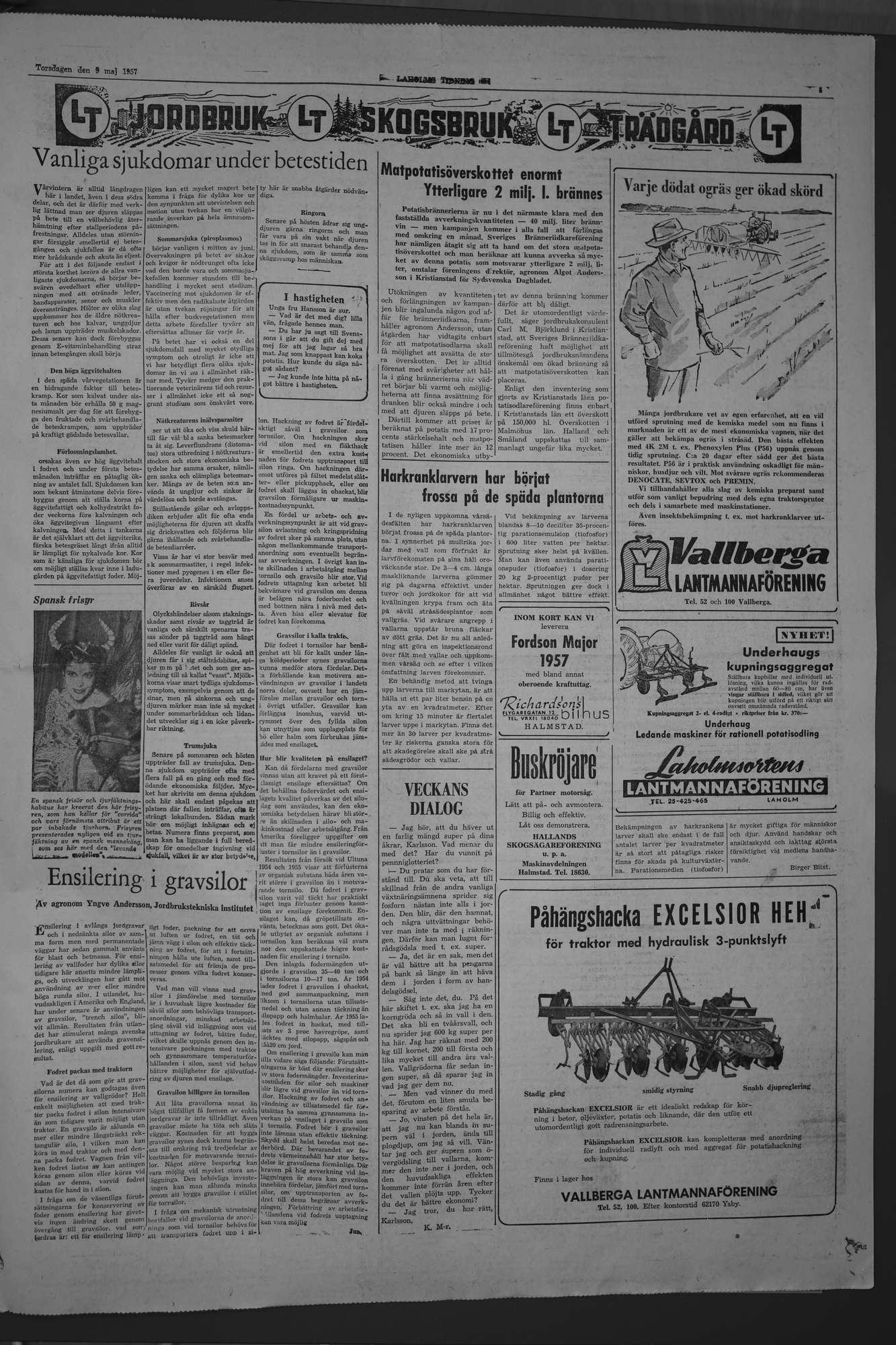 Laholms Tidning Torsdag 9 maj 1957, sida 5