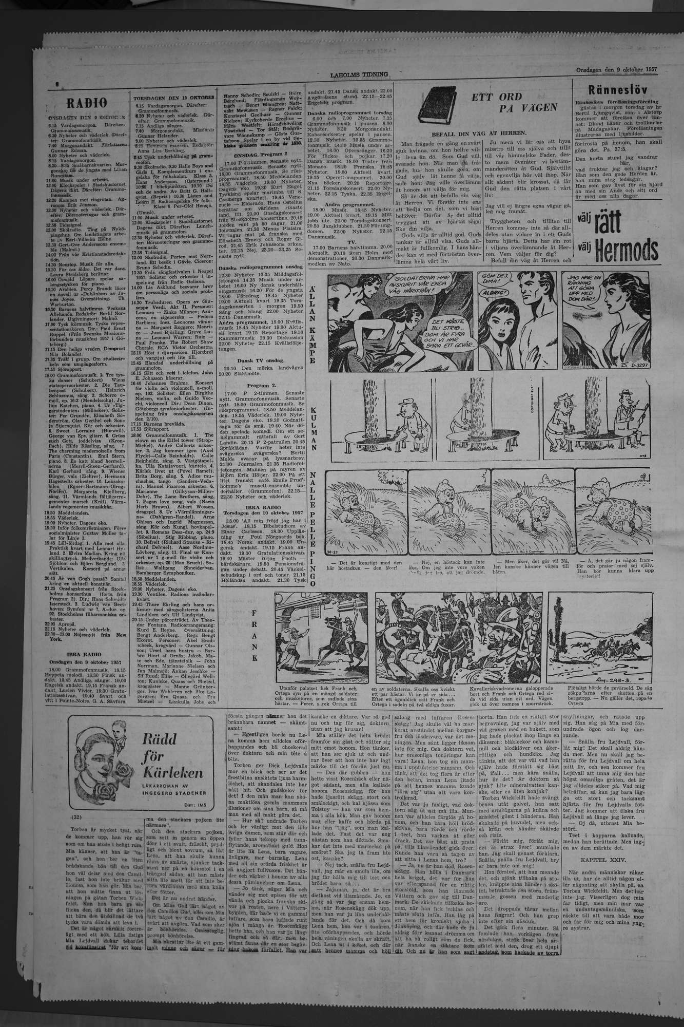 Laholms Tidning Onsdag 9 oktober 1957, sida 6