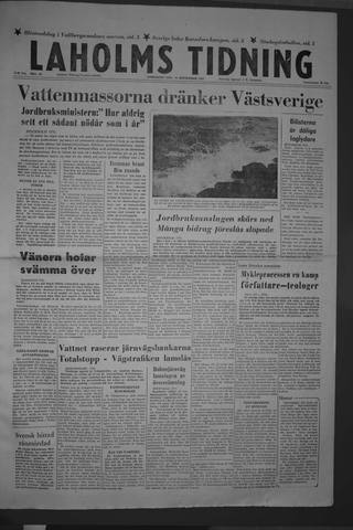 Förstasidan, Lördag 14 september 1957