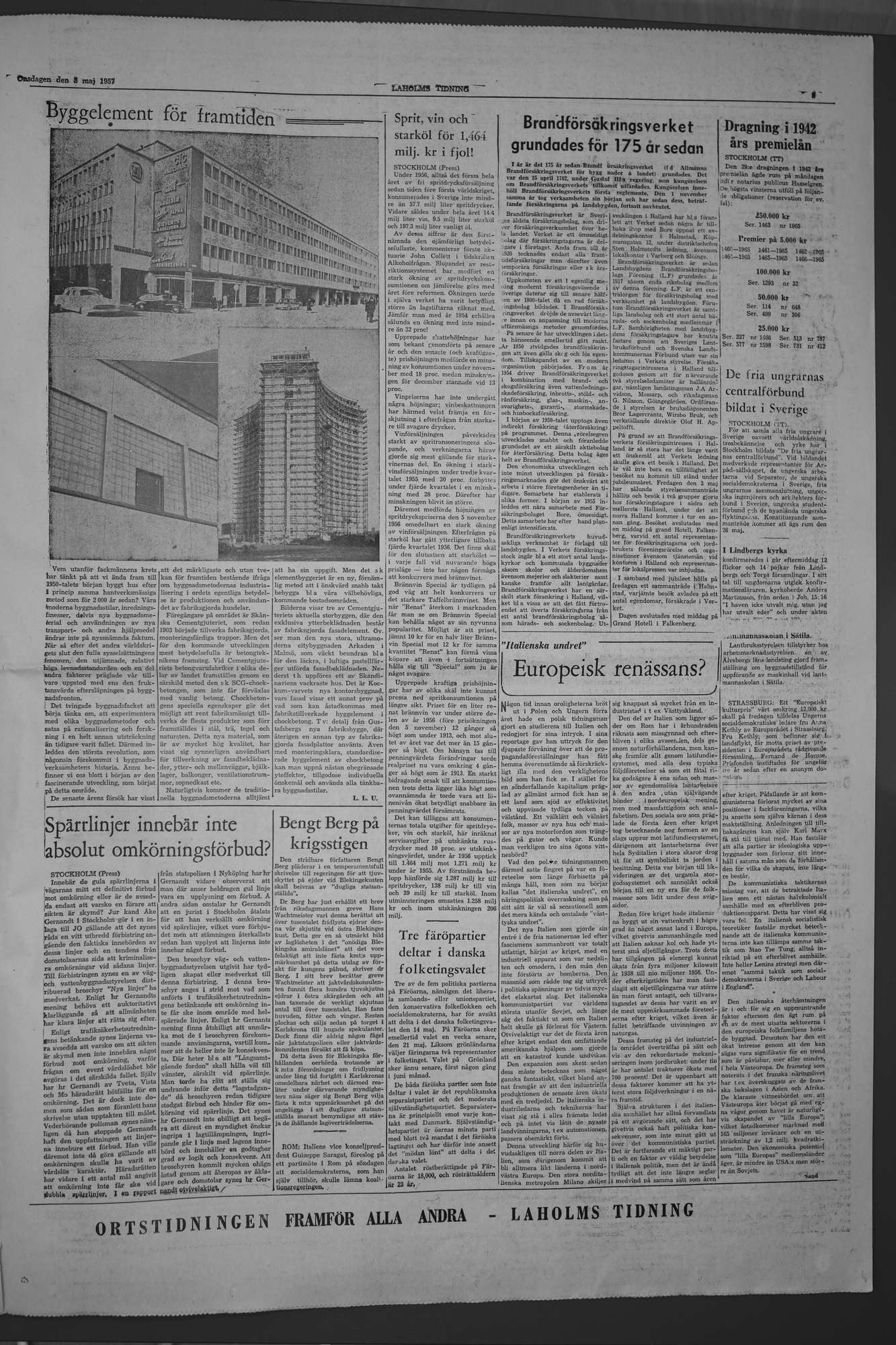 Laholms Tidning Onsdag 8 maj 1957, sida 5