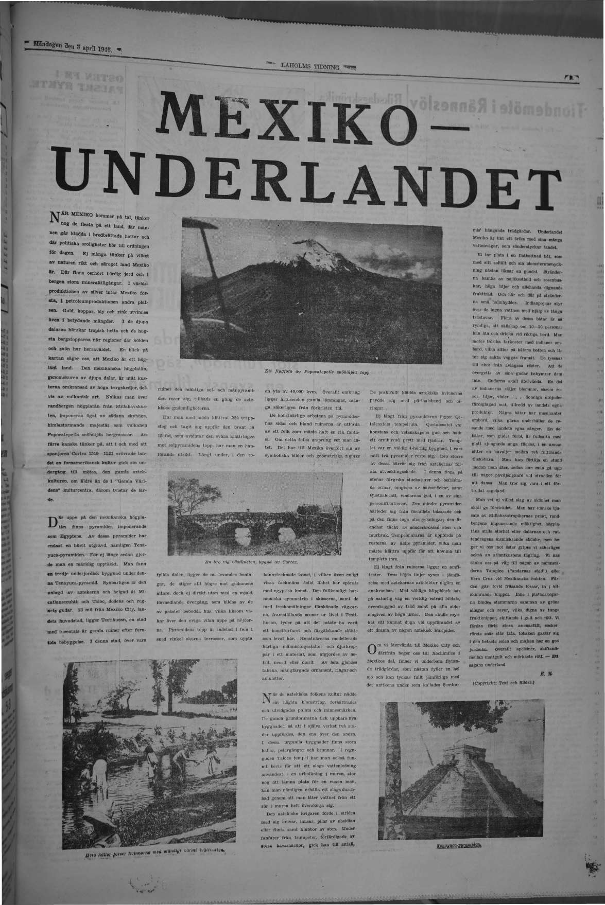 Laholms Tidning Måndag 8 april 1946, sida 5
