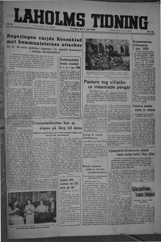 Förstasidan, Torsdag 11 april 1946