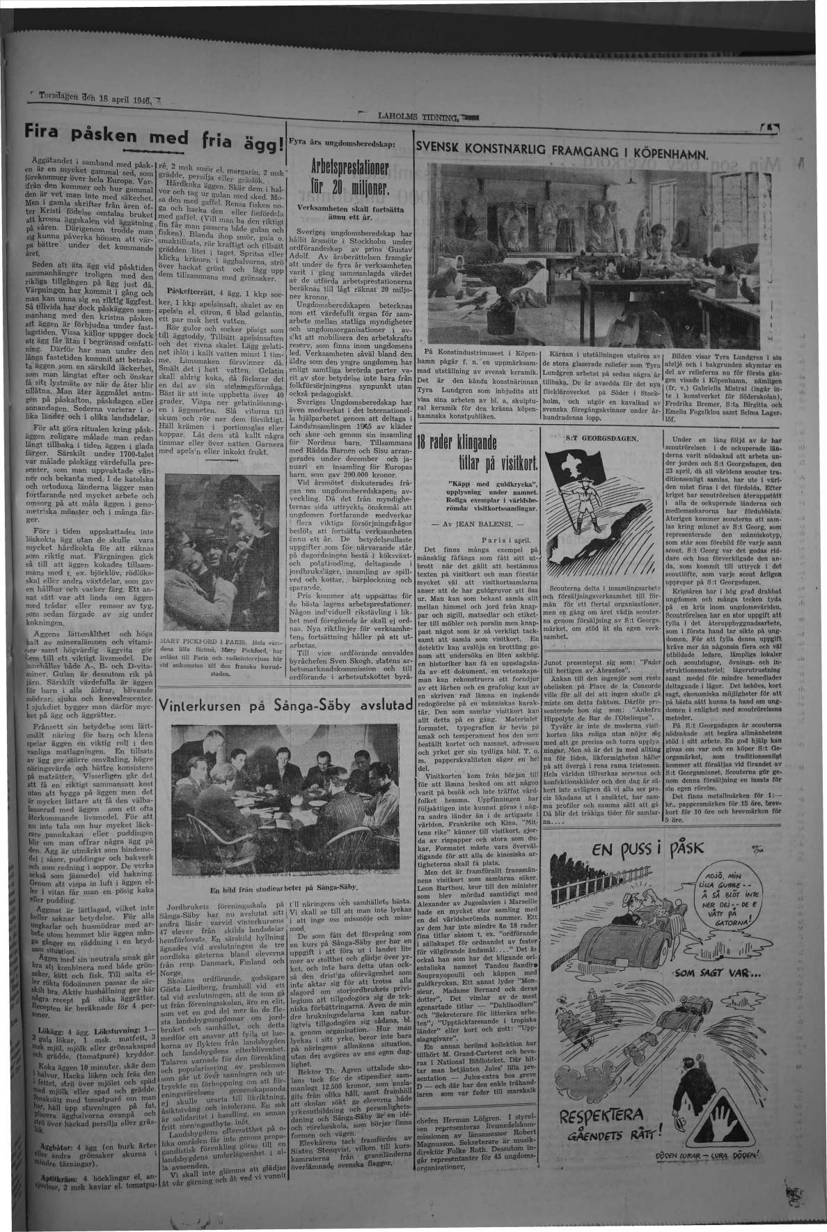 Laholms Tidning Torsdag 18 april 1946, sida 5