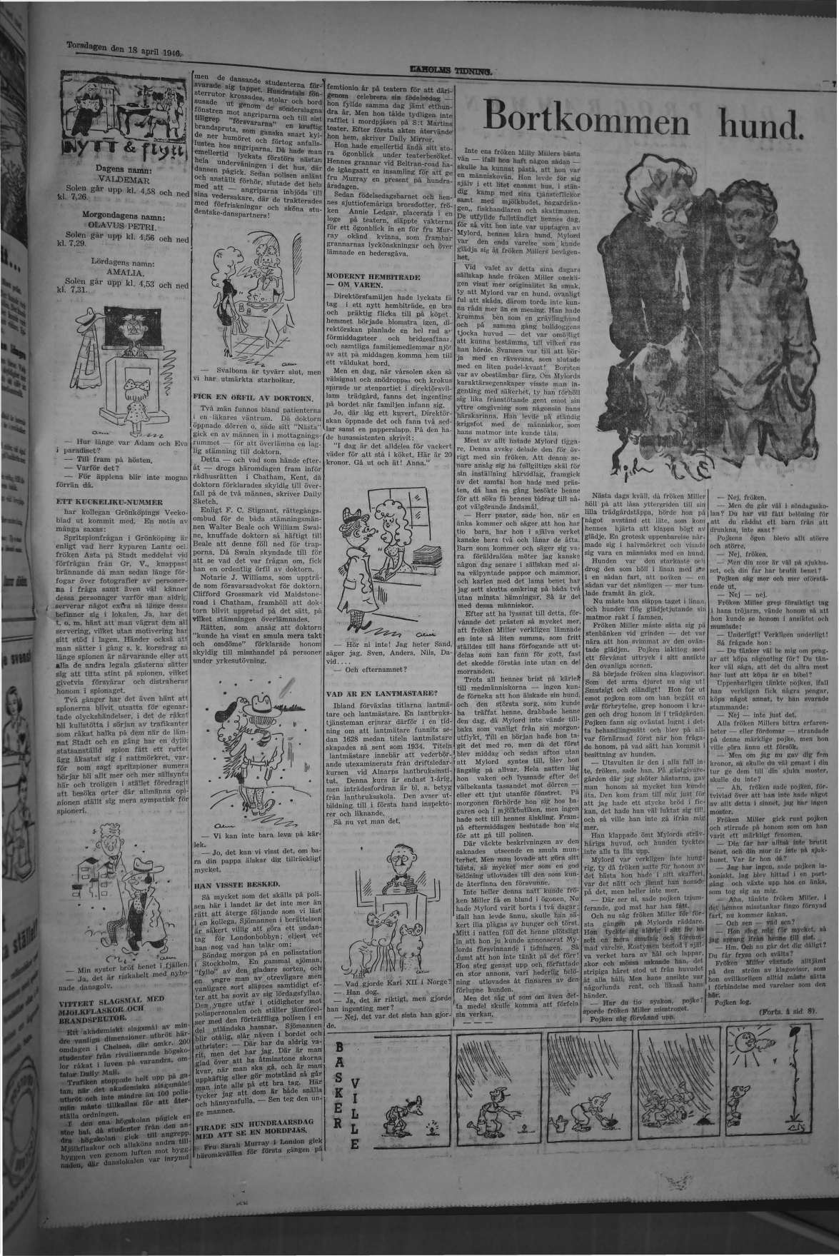 Laholms Tidning Torsdag 18 april 1946, sida 7