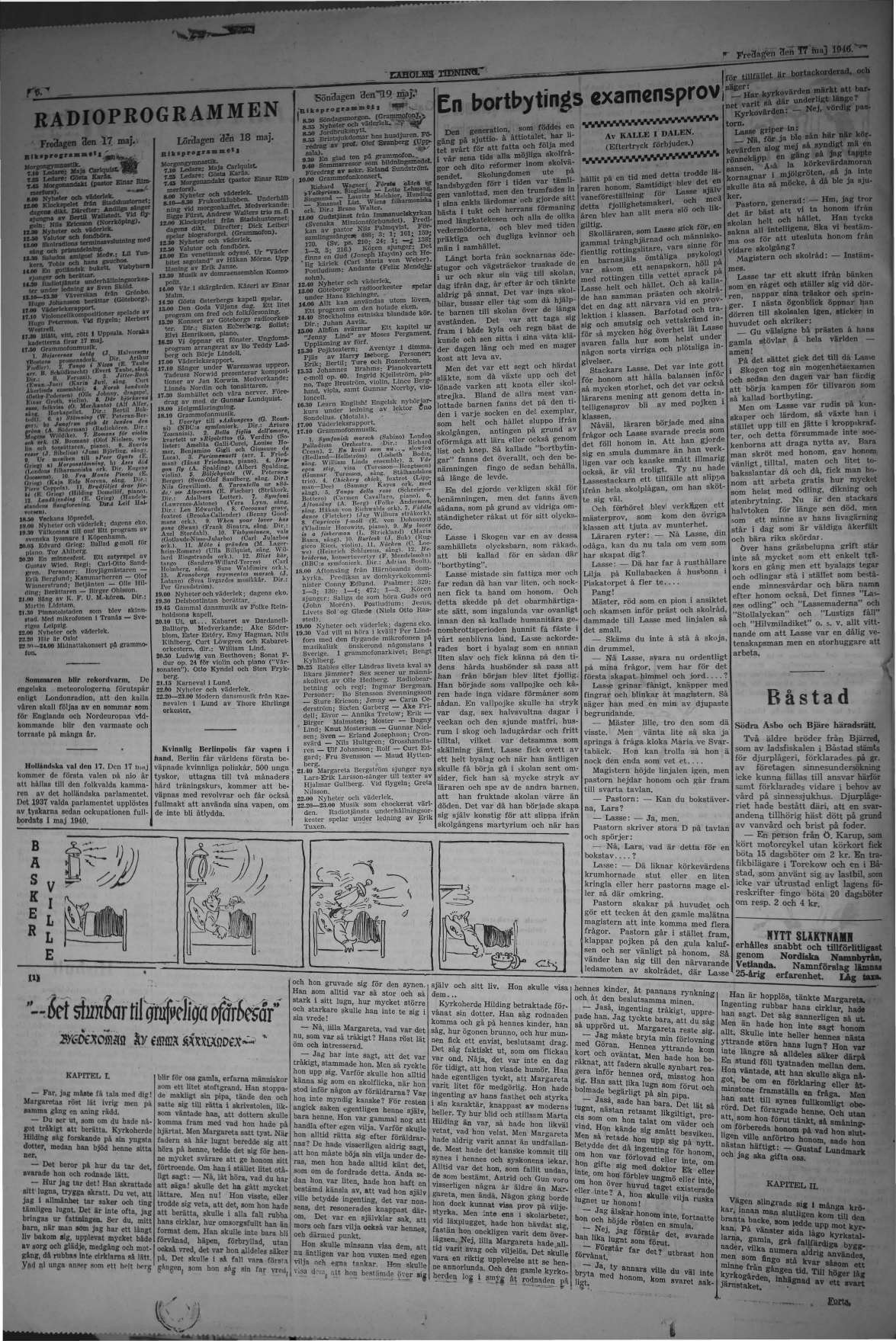 Laholms Tidning Fredag 17 maj 1946, sida 6