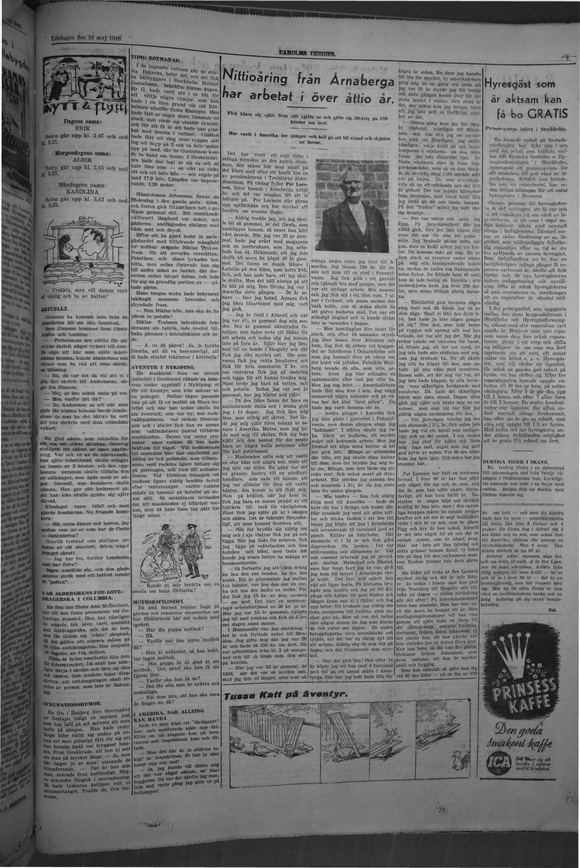 Laholms Tidning Lördag 18 maj 1946, sida 7