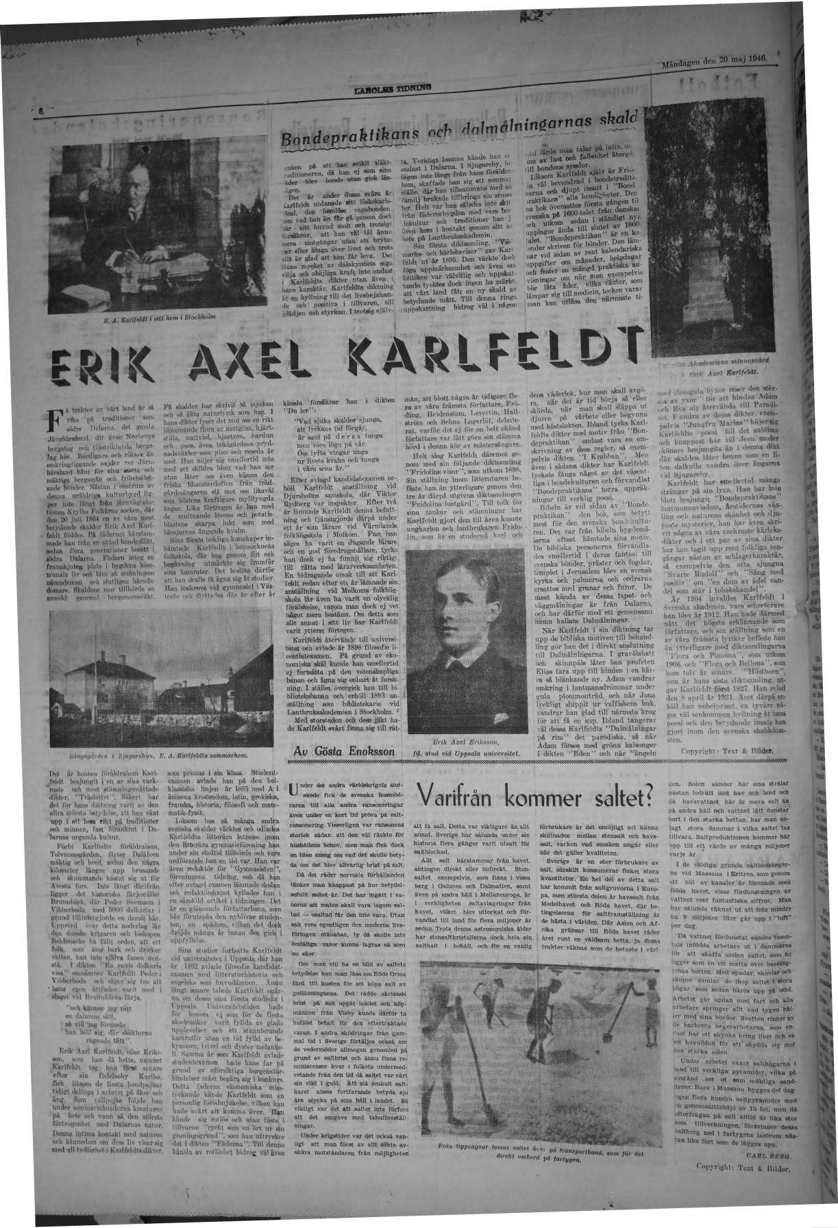 Laholms Tidning Måndag 20 maj 1946, sida 4