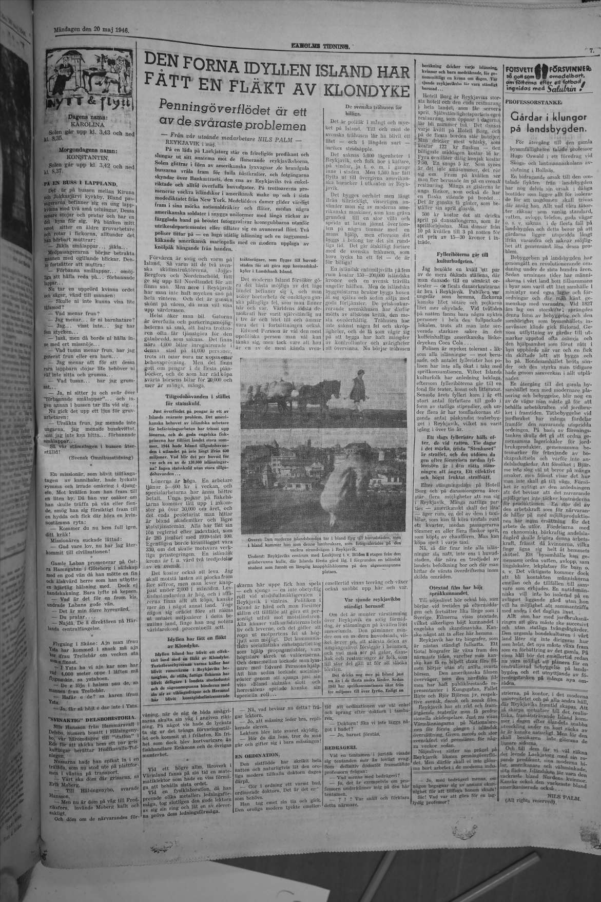 Laholms Tidning Måndag 20 maj 1946, sida 6
