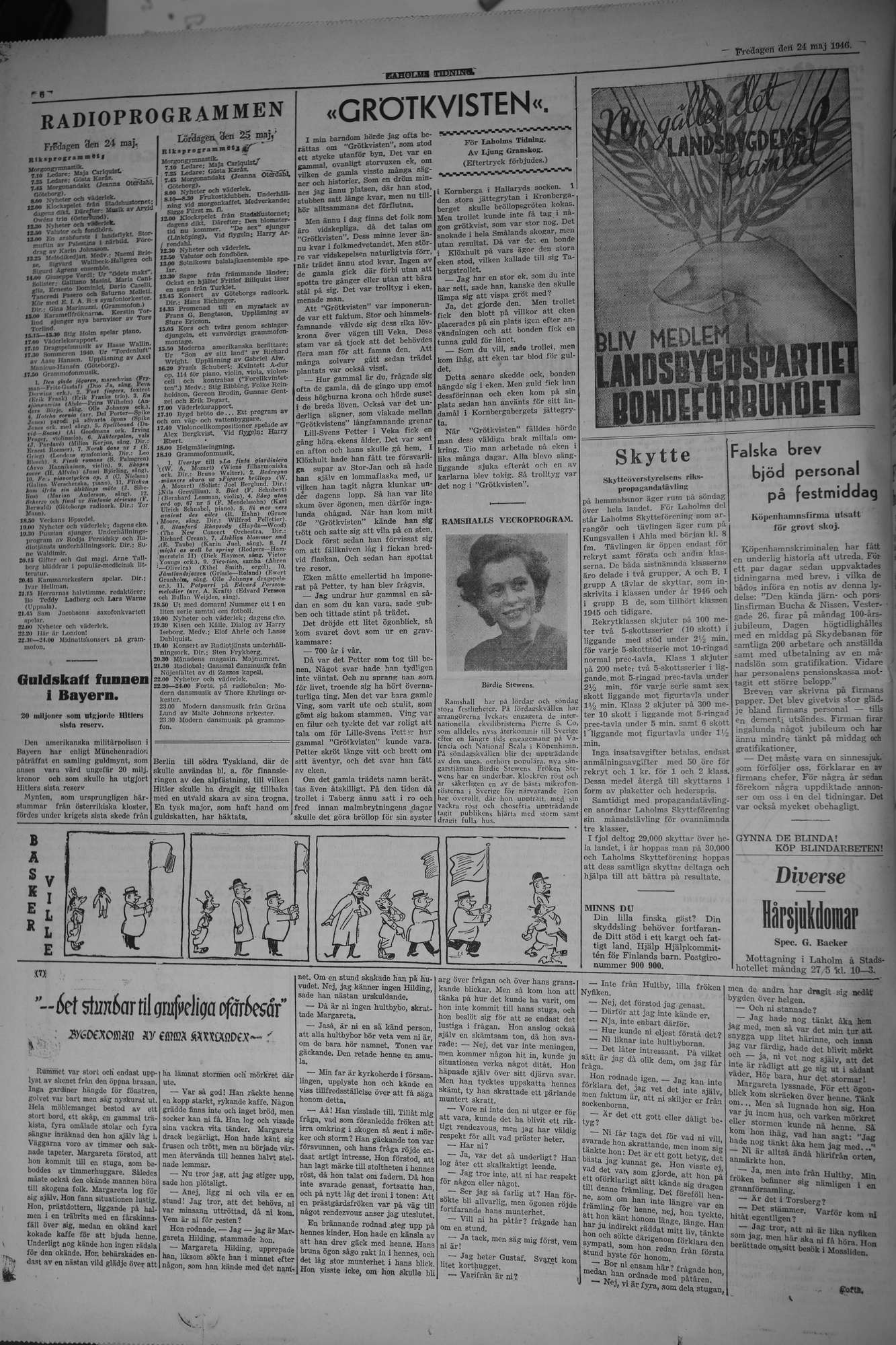 Laholms Tidning Fredag 24 maj 1946, sida 6
