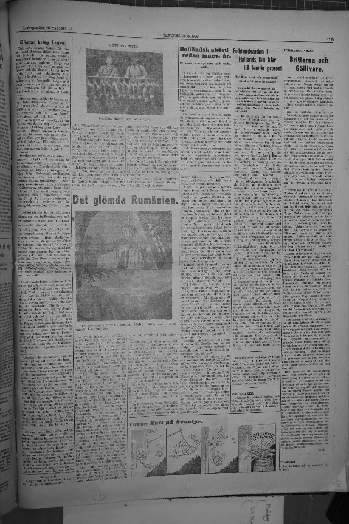 Laholms Tidning Lördag 25 maj 1946, sida 5