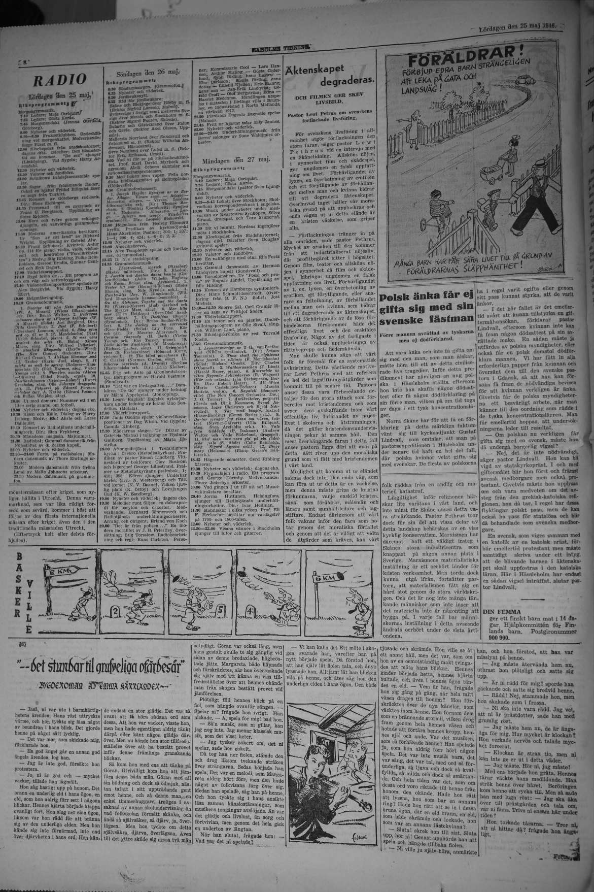 Laholms Tidning Lördag 25 maj 1946, sida 8