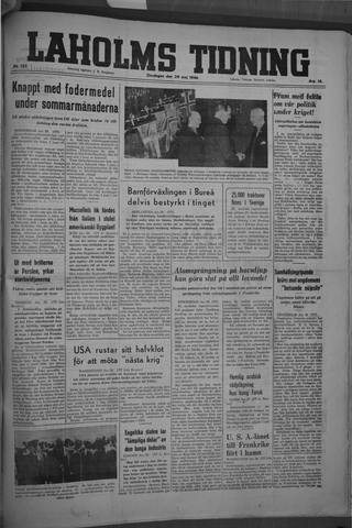 Förstasidan, Onsdag 29 maj 1946