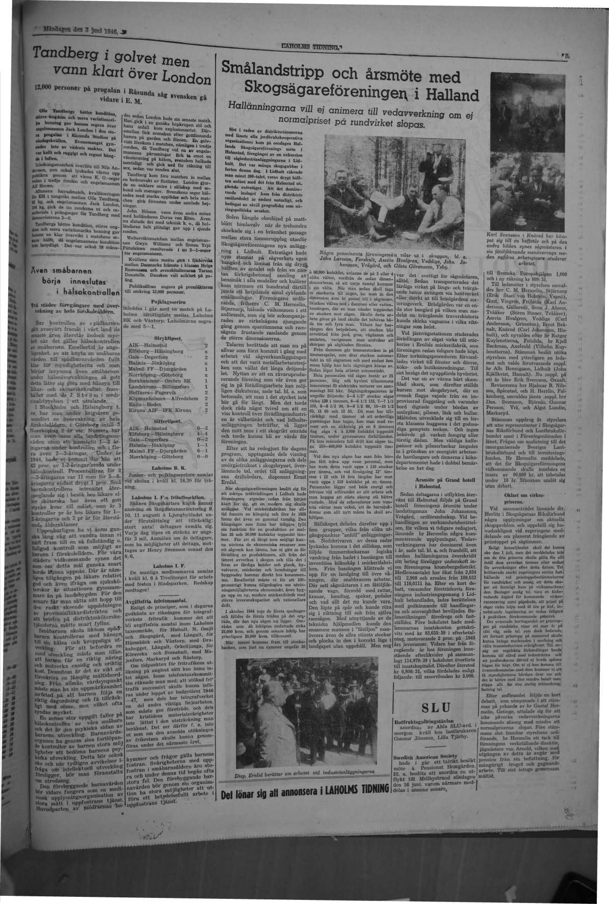 Laholms Tidning Måndag 3 juni 1946, sida 5
