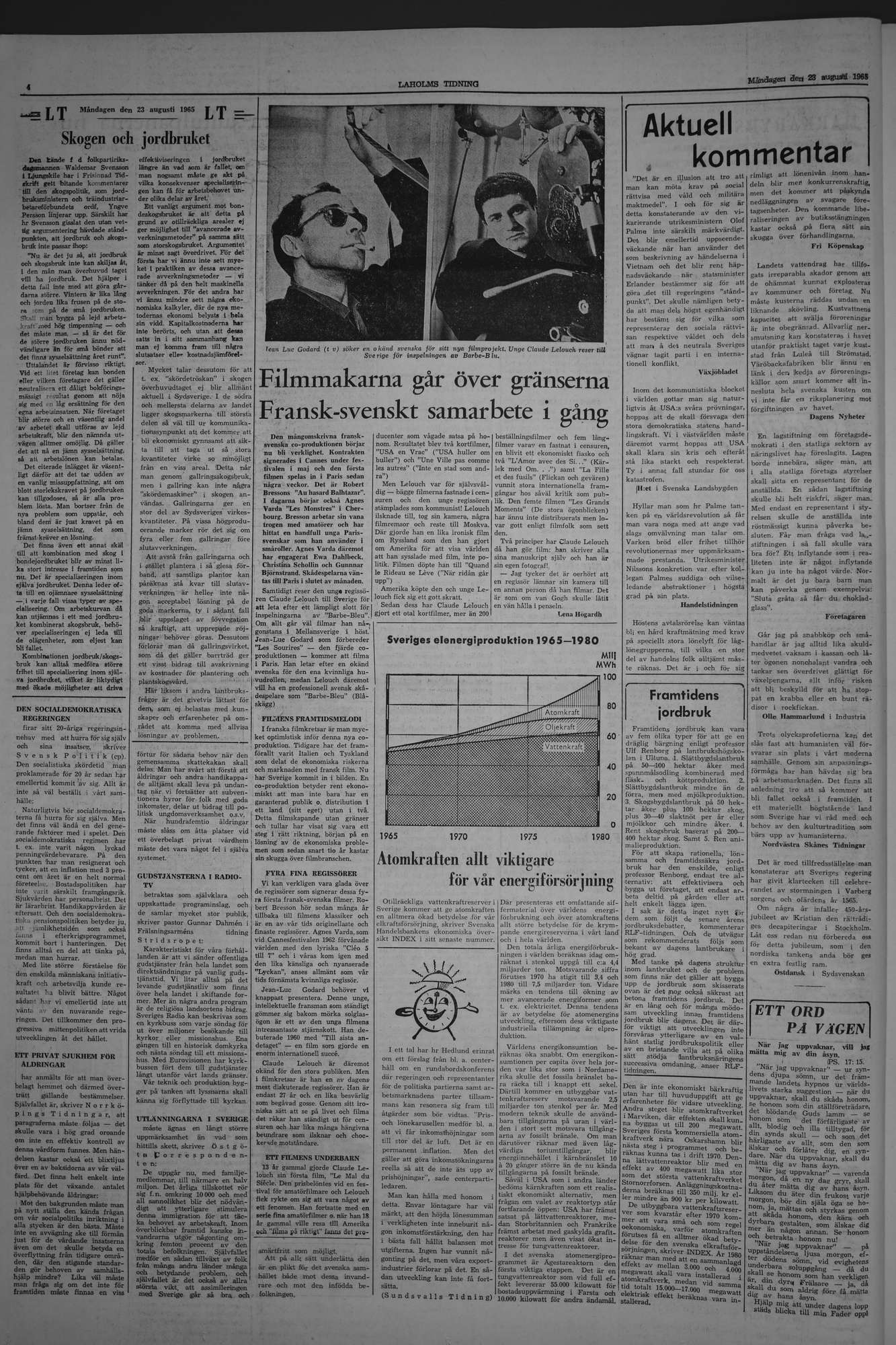 Laholms Tidning Måndag 23 augusti 1965, sida 4