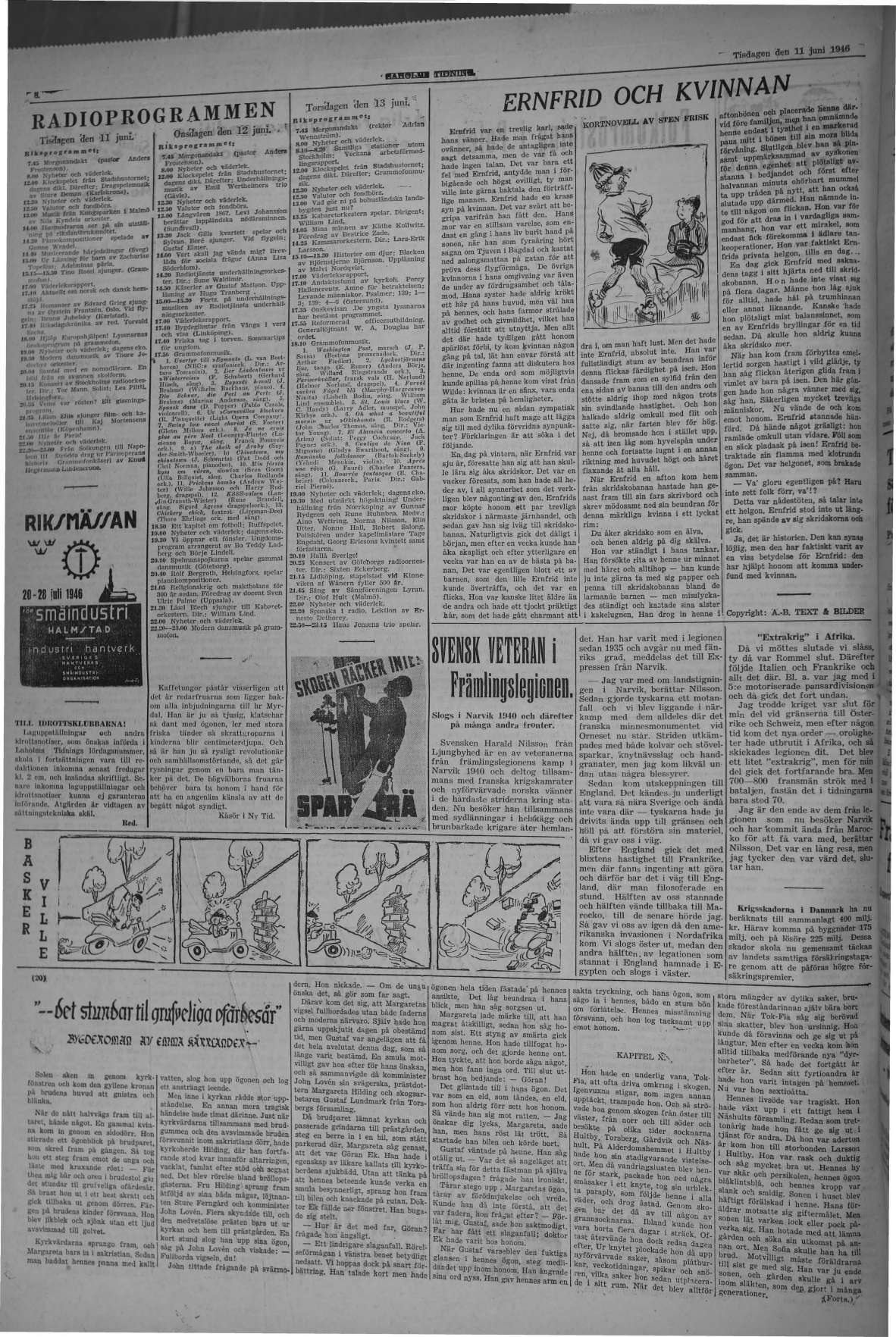 Laholms Tidning Tisdag 11 juni 1946, sida 8