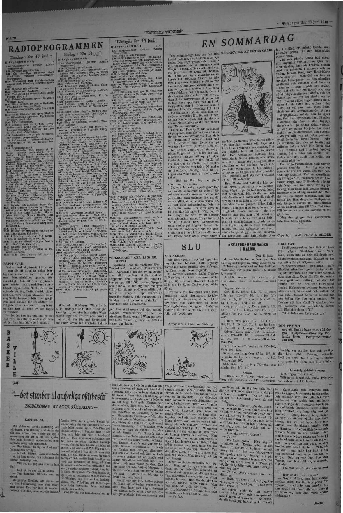 Laholms Tidning Torsdag 13 juni 1946, sida 6