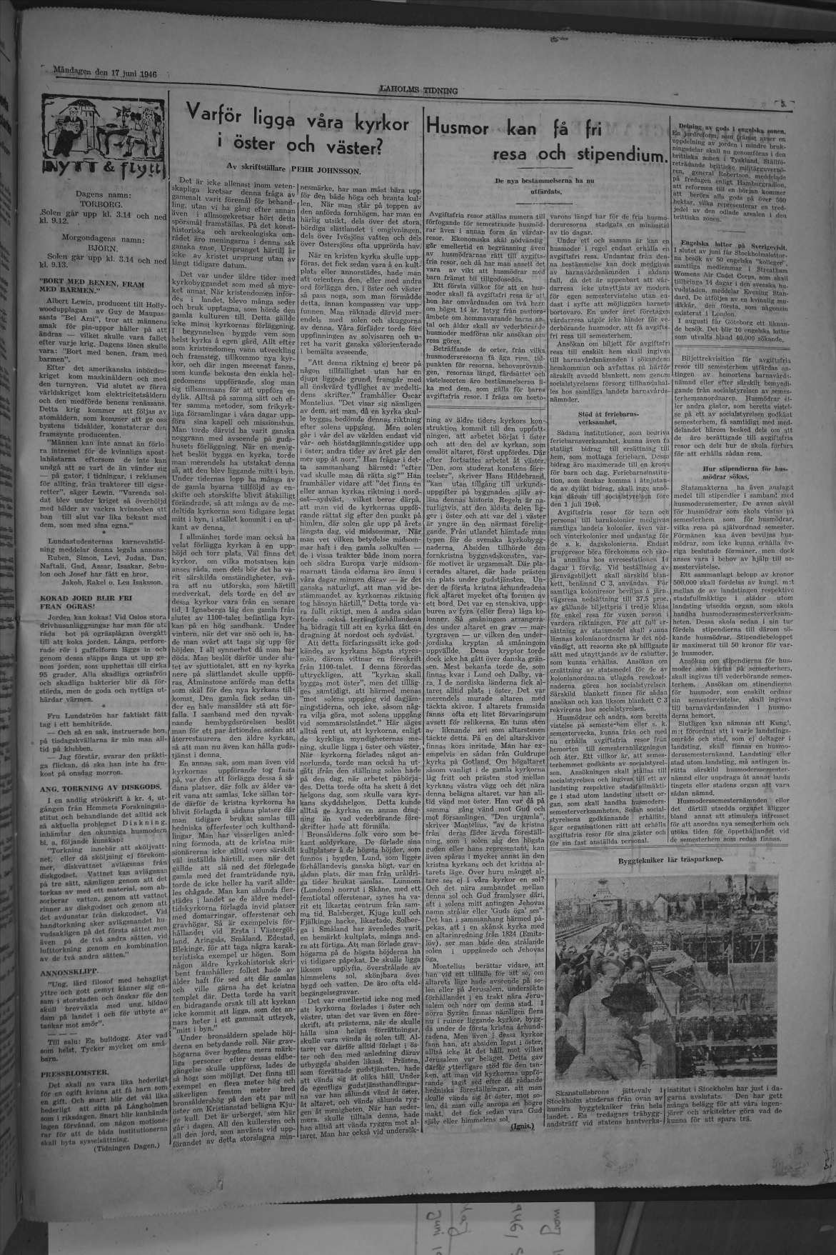 Laholms Tidning Måndag 17 juni 1946, sida 5