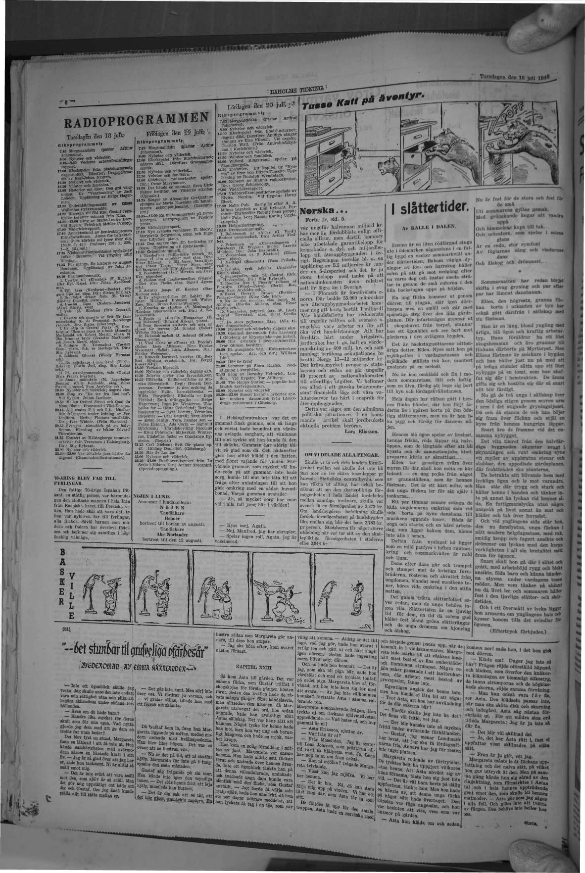 Laholms Tidning Torsdag 18 juli 1946, sida 8